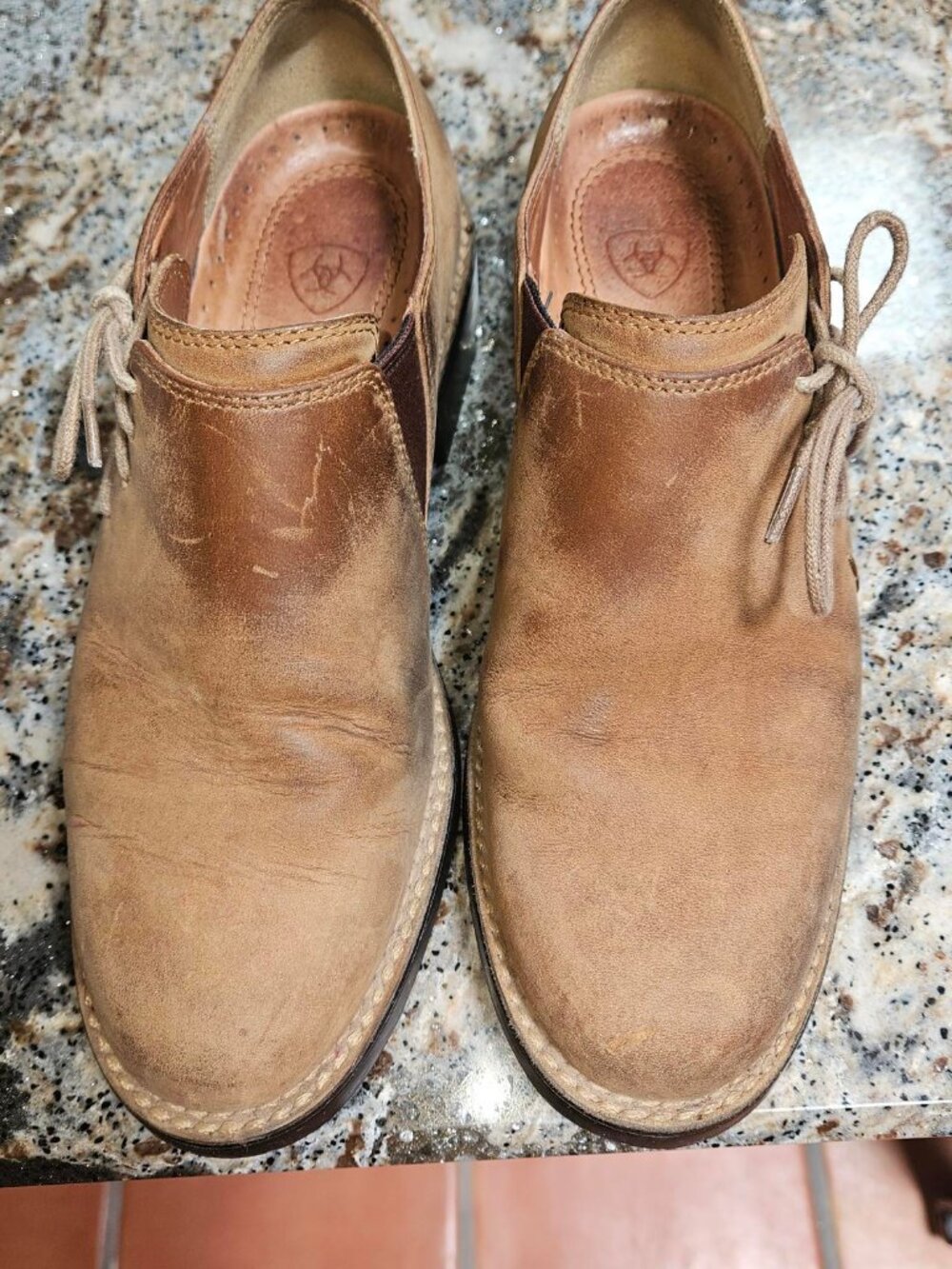 Ariat Women's Wicklow Shooties Boots - Suede Leather – Tan/Camel – 6.5B